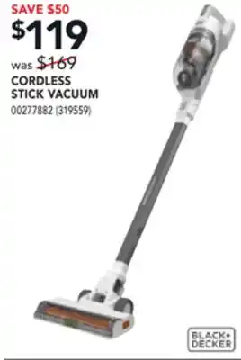 Réno Dépôt Black & decker cordless vacuum stick offer