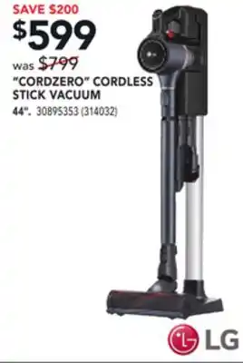 Réno Dépôt Lg cordzero cordless stick vacuum 44 offer