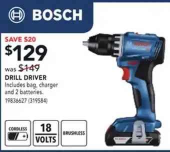 Réno Dépôt Bosch drill driver offer