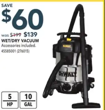 Réno Dépôt Dewalt wet/dry vacuum offer