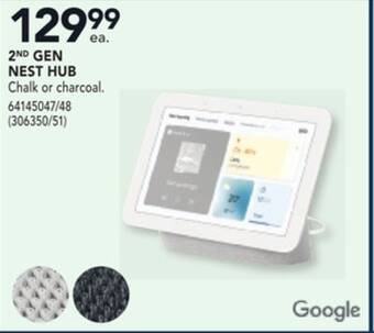 Réno Dépôt Google 2nd gen nest hub offer