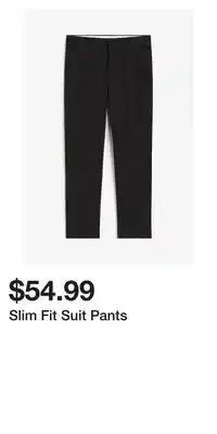H&M Slim fit suit pants offer