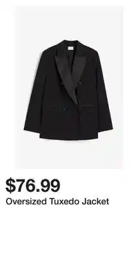 H&M Oversized tuxedo jacket offer