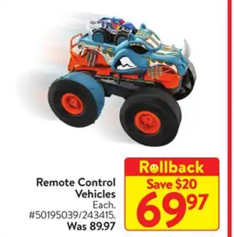Walmart Remote control vehicle offer