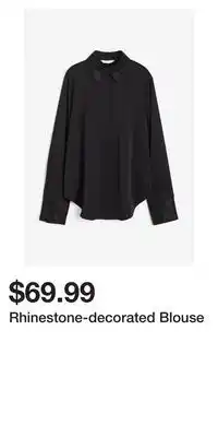 H&M Rhinestone-decorated blouse offer