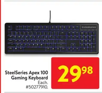 Walmart Steelseries apex 100 gaming keyboard offer