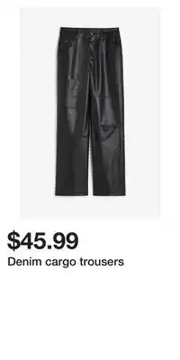H&M Denim cargo trousers offer