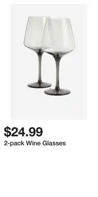 H&M 2-pack wine glasses offer