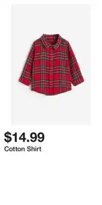 H&M Cotton shirt offer