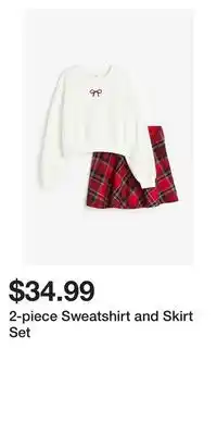 H&M 2-piece sweatshirt and skirt set offer