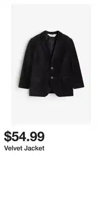 H&M Velvet jacket offer