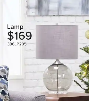 Leon's Khloe 26 table lamp - glass and nickel offer
