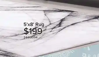 Leon's Abyss 5' x 8' area rug - black and white offer