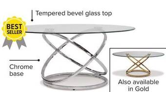Leon's Axis coffee table - chrome offer