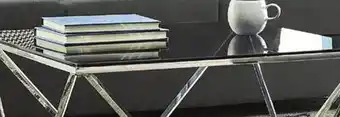 Leon's Skylar coffee table - silver and black offer