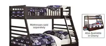 Leon's Starship twin over full bunk bed - chocolate cherry offer