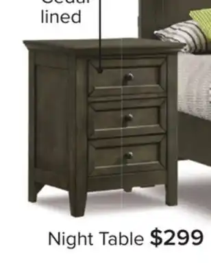 Leon's San mateo night table - pewter offer