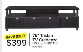 Leon's Tristan 75 tv stand - black offer