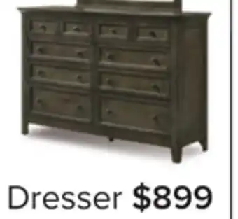 Leon's San mateo 10 drawer dresser - pewter offer