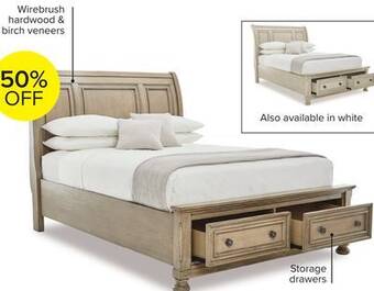 Leon's Windchester 3-piece queen storage bed - grey offer