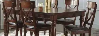 Leon's Kingstown extendable dining table - chocolate offer