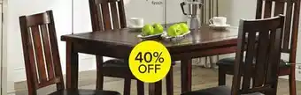 Leon's Boyd dining table - dark brown cherry offer