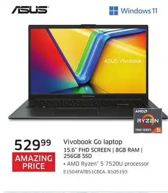 The Source Asus vivobook go laptop offer