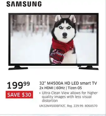 The Source Samsung 32 m4500a hd led smart tv offer