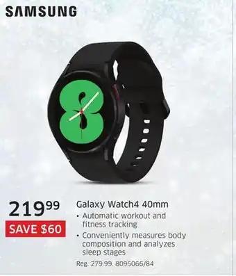 The Source Samsung galaxy watch4 40mm offer
