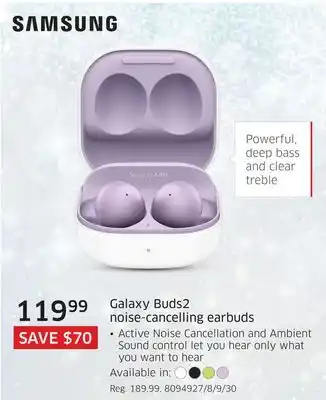 The Source Samsung galaxy buds2 noise-cancelling earbuds offer