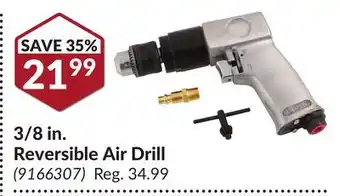 Princess Auto 3/8 in. reversible air drill offer