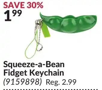 Princess Auto Squeeze-a-bean fidget keychain offer