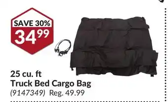 Princess Auto 25 cu. truck bed cargo bag offer