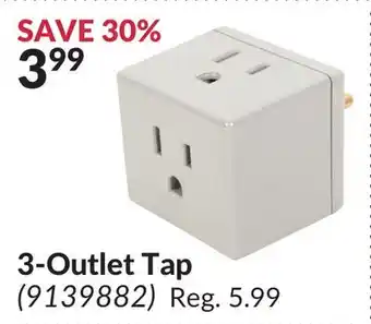 Princess Auto 3-outlet tap offer