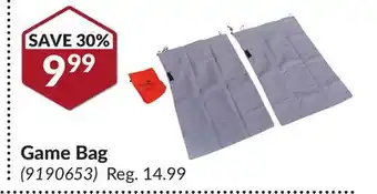 Princess Auto Game bag offer