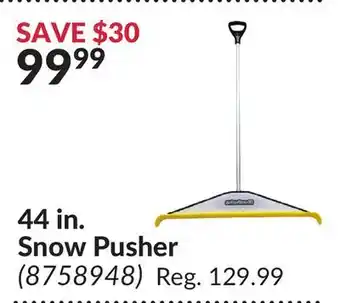 Princess Auto 44 in. snow pusher offer