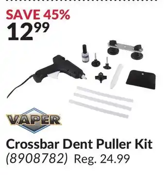 Princess Auto Crossbar dent puller kit offer