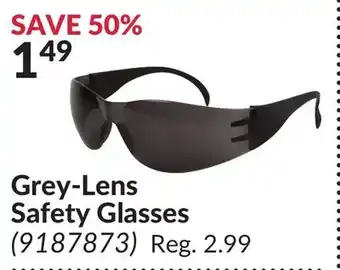 Princess Auto Grey-lens safety glasses offer
