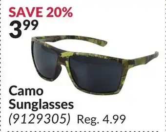 Princess Auto Camo sunglasses offer