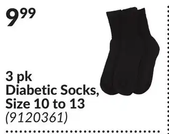 Princess Auto 3 pk diabetic socks offer