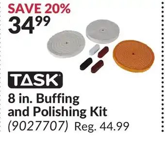 Princess Auto Task 8 in. buffing and polishing kit offer