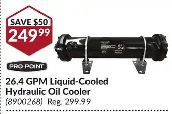 Princess Auto Pro•point 26.4 gpm liquid-cooled hydraulic oil cooler offer