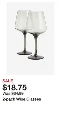 H&M 2-pack wine glasses offer
