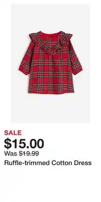 H&M Ruffle-trimmed cotton dress offer