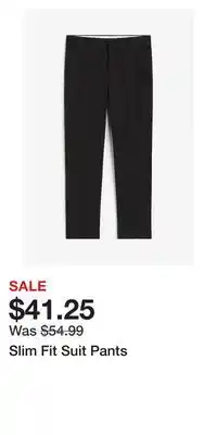 H&M Slim fit suit pants offer
