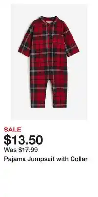 H&M Pajama jumpsuit with collar offer