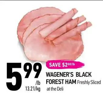 Coppa's Fresh Market Wagener's black forest ham offer