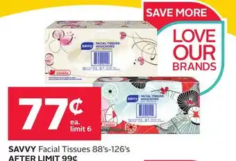 Rexall Savvy facial tissues offer