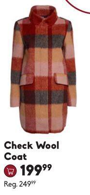 Sheridan Nurseries Check wool coat offer