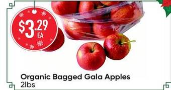 Healthy Planet Organic bagged gala apples offer